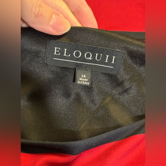 Eloquii Red and Black Dress - Picture 4 of 14